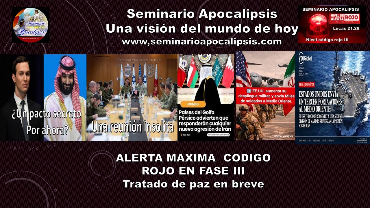 ALERTA PASAMOS AL CODIGO ROJO TRES