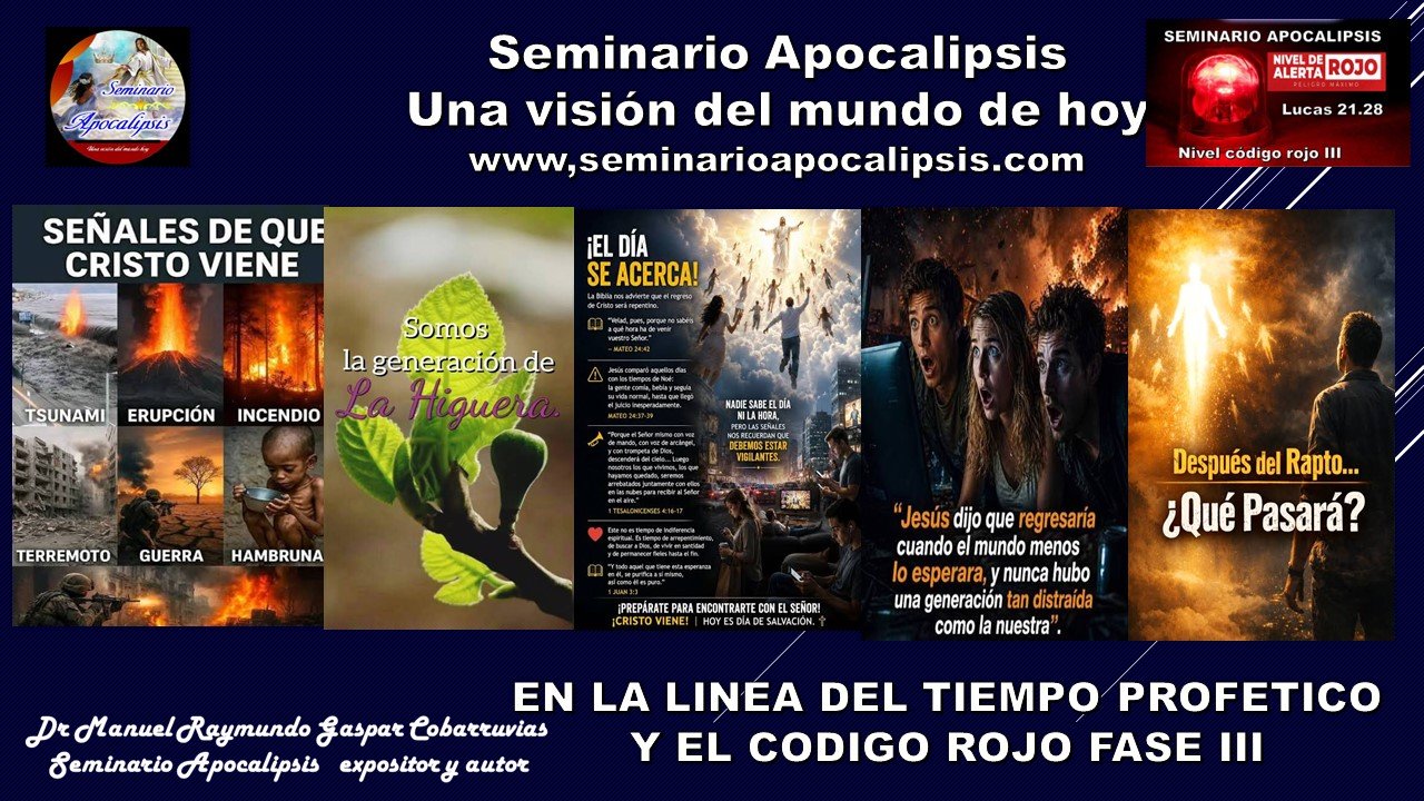 EN LA LINEA DEL TIEMPO PROFETICO Y EL CODIGO ROJO FASE III REPLICA